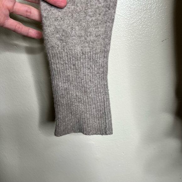 Maison 1.2.3 Paris Cashmere Cardigan M/L Womens Beige Ruffle Embellished Open - Picture 5 of 12